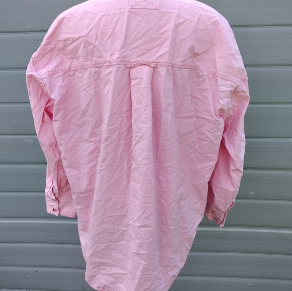 Free People We The Free Freddie Shirt Button Down Oversized Pink Size XS - Picture 6 of 12